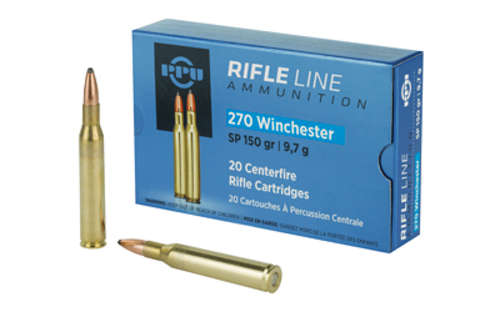 Ammunition Prvi Partizan Rifle 270Win PPU 270WIN SP 150GR 20/200 • Model: Rifle